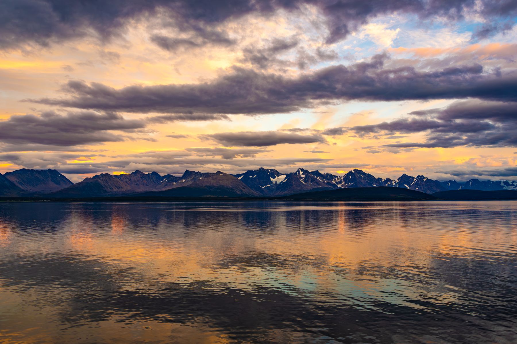 Surreal Sunset Reflection with Orange Tones 3